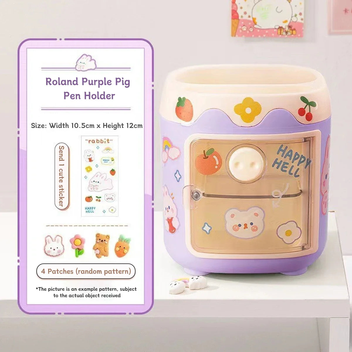 Cartoon Stifthalter mit 6 Fächern Nordic Design für Schule Büro Organizer