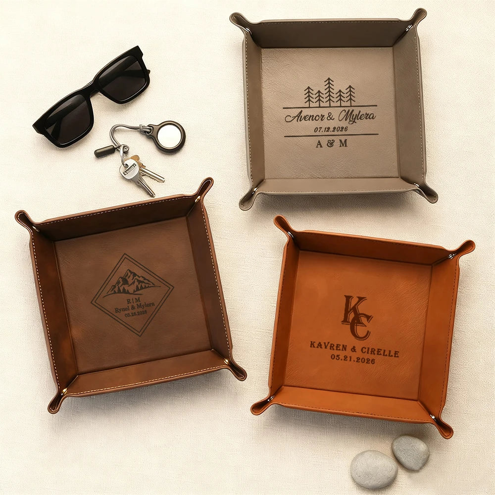 Personalisiertes Leder-Tablett mit Gravur – das perfekte Herrengeschenk