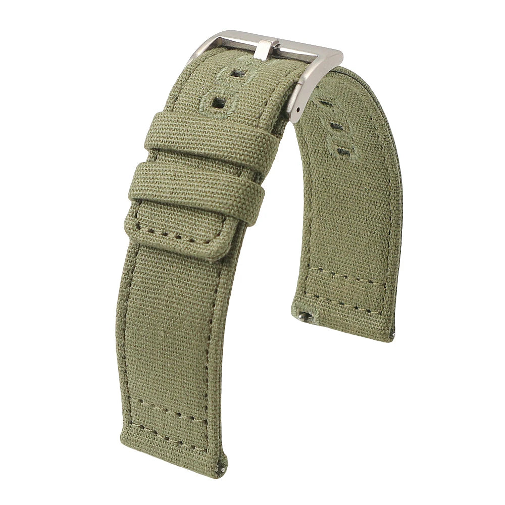 Schnellverschluss Uhrenarmband Nylon-Canvas 18-22 mm mit Pin Schnalle-Yabubest - Home & More