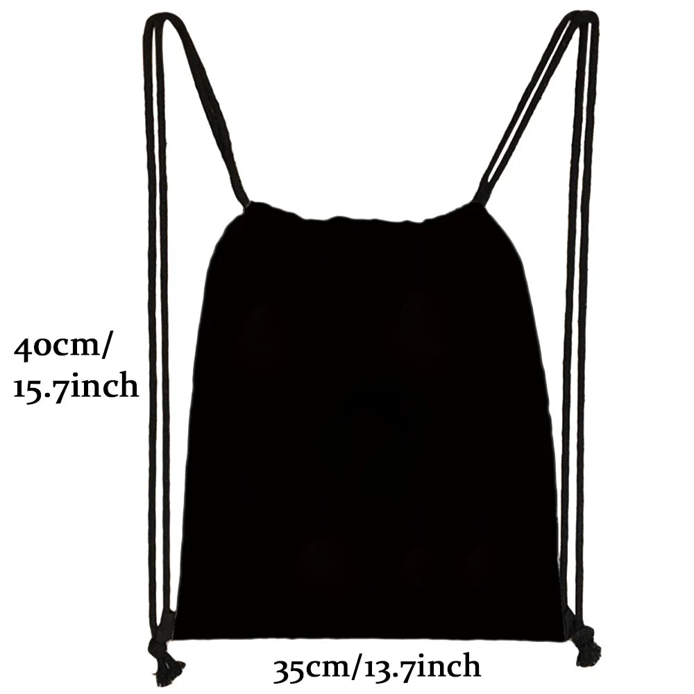 Leichter Kordelzug Rucksack aus Canvas 40x35 cm für Sport - Reisen
