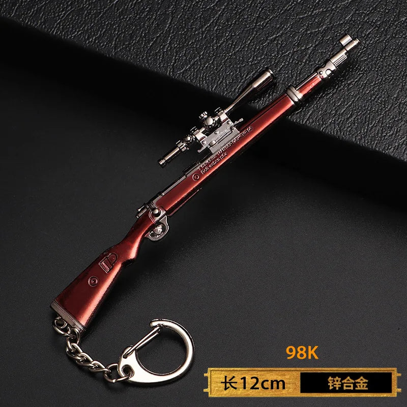 Spielzeugpistole Schlüsselanhänger aus Metall als Geschenk für Männer Jungen