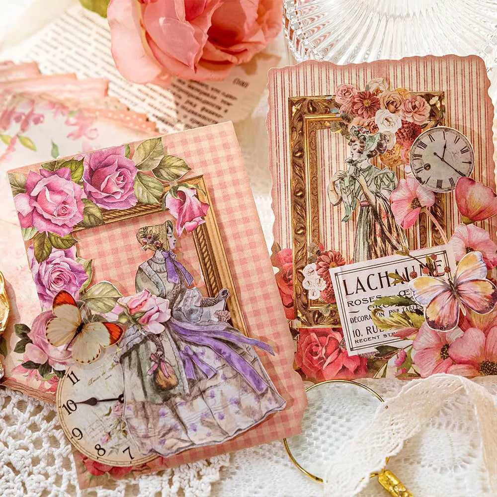 30 Blatt Vintage Scrapbook-Papier für DIY Basteln und Journaling