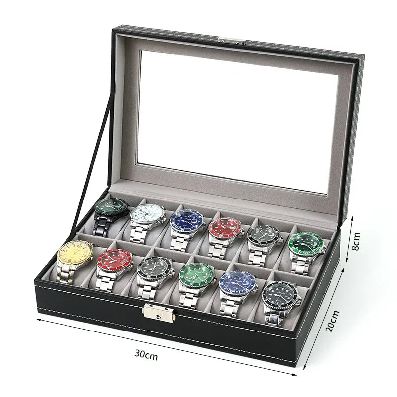 Uhrenbox Organizer Etui Aufbewahrungsbox passend für Uhren