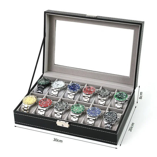 Uhrenbox Organizer Etui Aufbewahrungsbox passend für Uhren