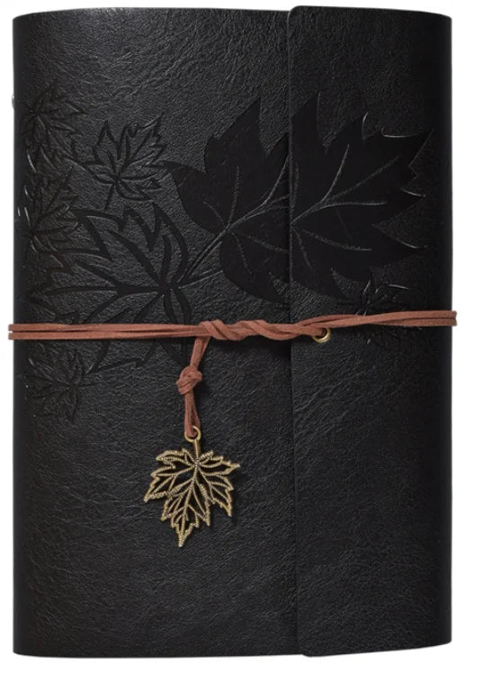 Vintage Notizbuch A5 A6 A7 aus Kunstleder mit blanko Seiten-Yabubest - Home & More