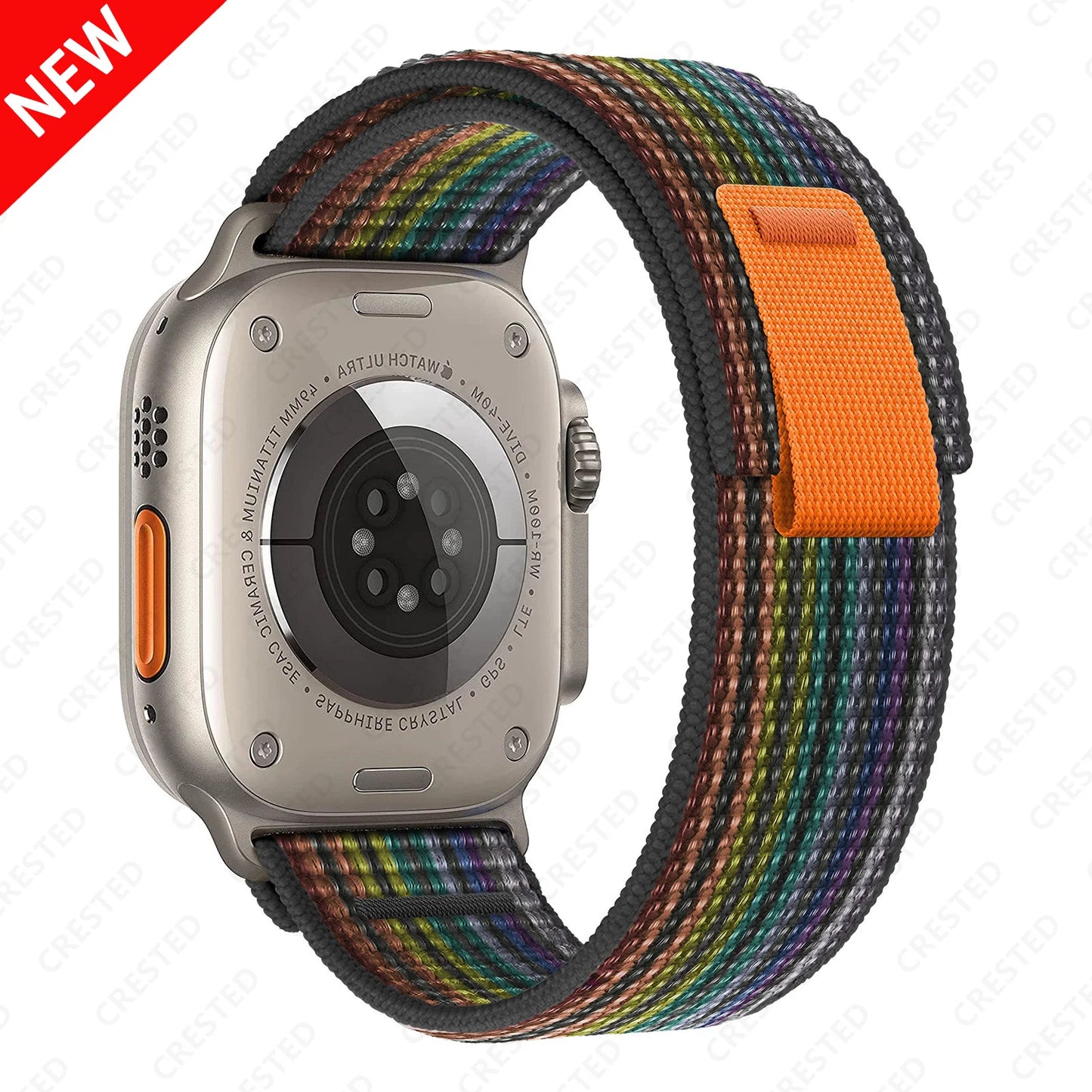 Nylon Trail-Loop Armband kompatibel für Smartwatches 38-49 mm Unisex