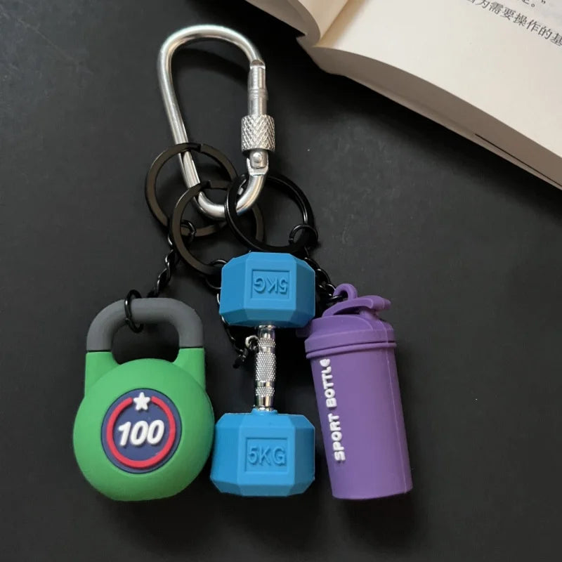 3D Mini Boxhandschuhe Schlüsselanhänger mit Karabiner und Schloss Dekor