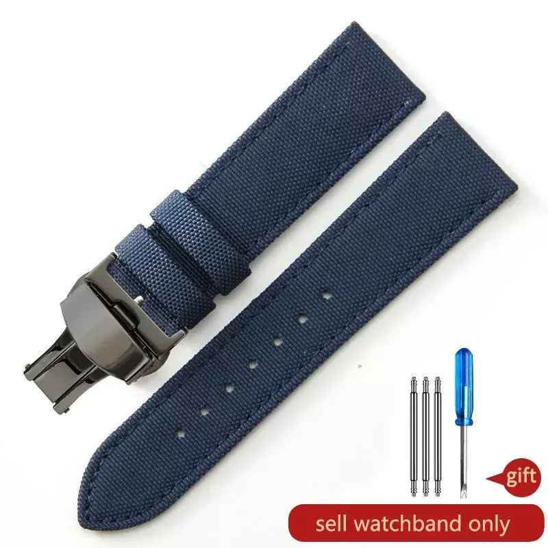 Robustes Nylon Uhrenarmband Army Style 18-24mm für viele Uhren