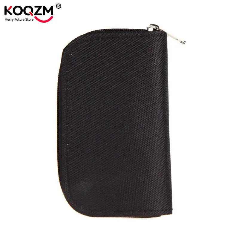 Schwarze Speicher Kartenetui mit 22 Fächern für vielfältige Speicherkarten