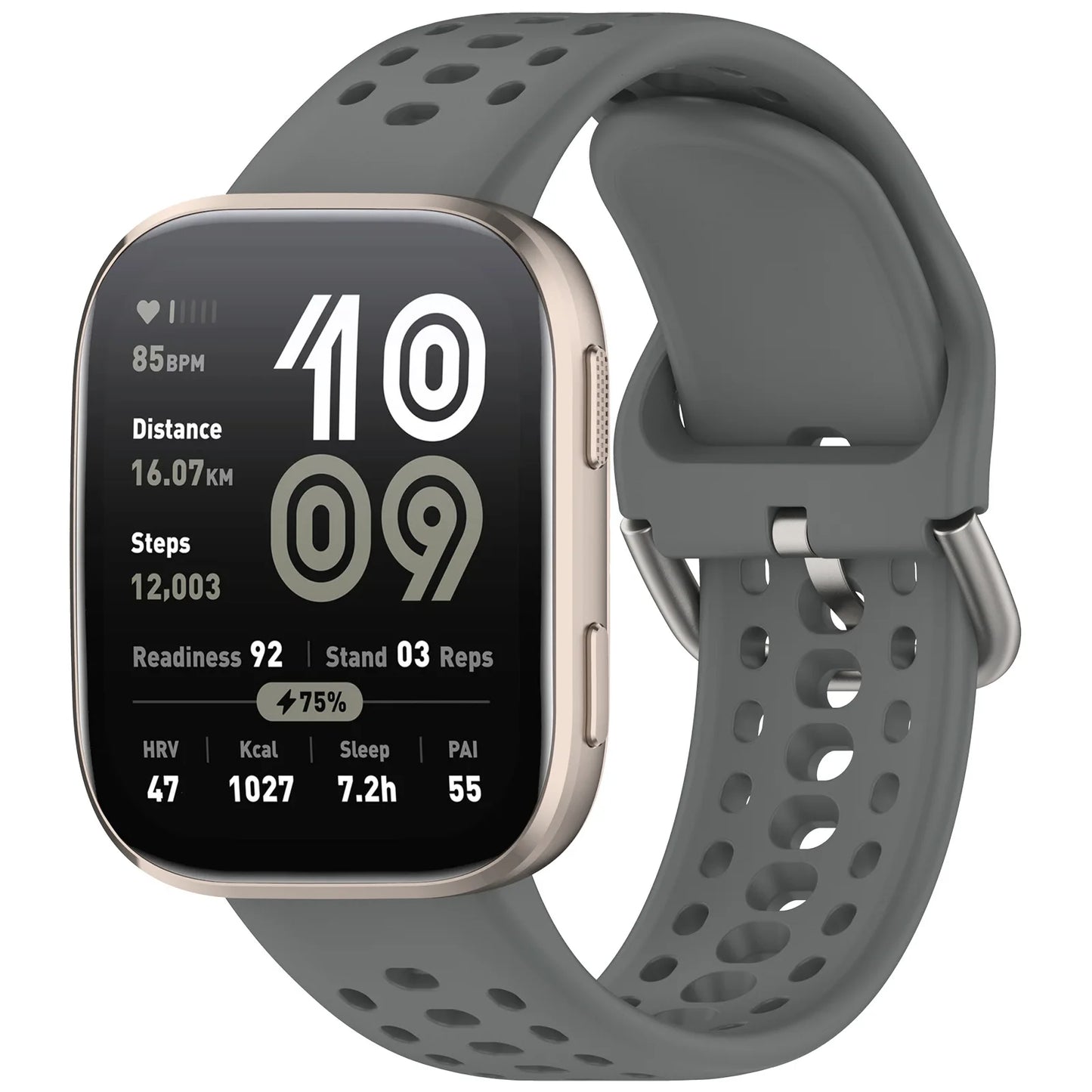 Atmungsaktives 22mm Sport Silikon-Armband für Smartwatches, Unisex