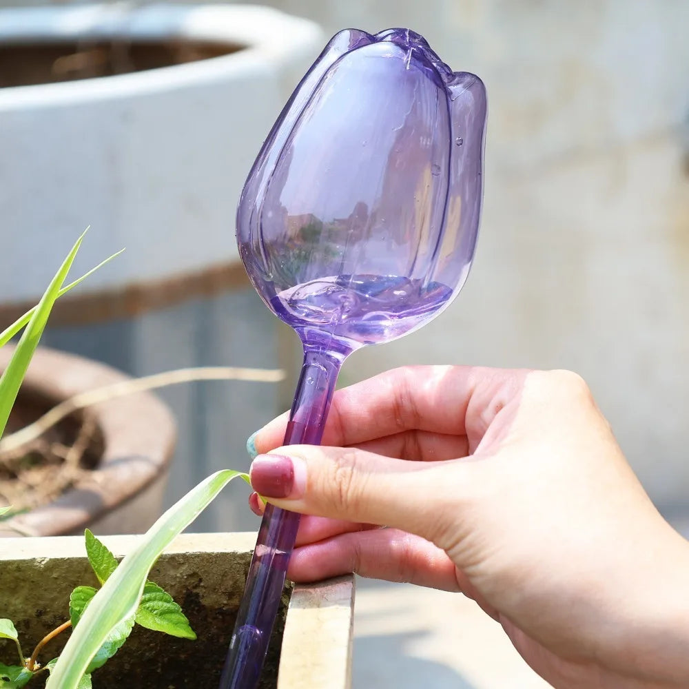 Automatische Tulpen-Pflanzenbewässerung 4er Set – Zeit sparen, Pflanzen stärken