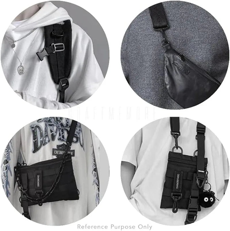 Kunststoff D Ring Schnallen 5er Set Gurtband Größen 10-45mm Schwarz