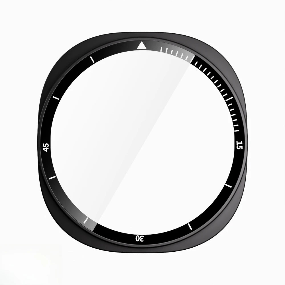 Schutzcover aus gehärtetem Glas mit PC-Rahmen für Smartwatches 40/44mm