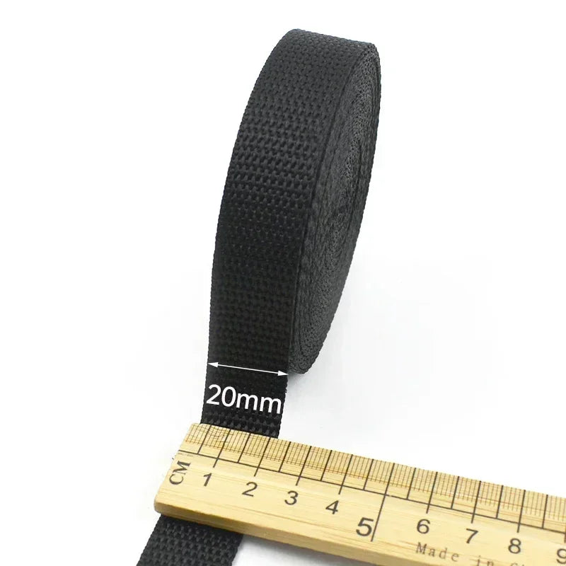2-10M PUNKTE Nylon Gurtband 20-50mm für Rucksack, Gürtel, DIY Nähen