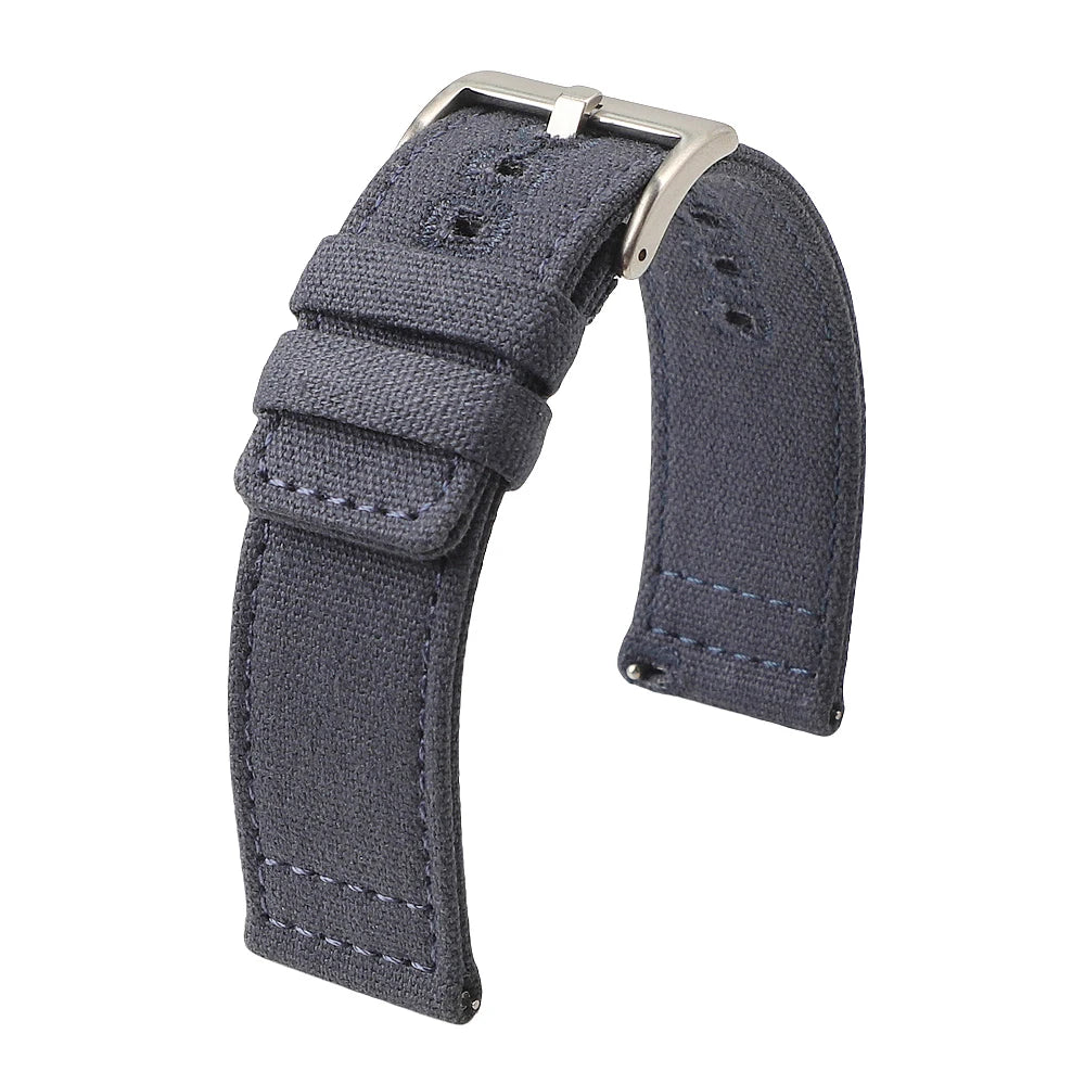 Schnellverschluss Uhrenarmband Nylon-Canvas 18-22 mm mit Pin Schnalle-Yabubest - Home & More