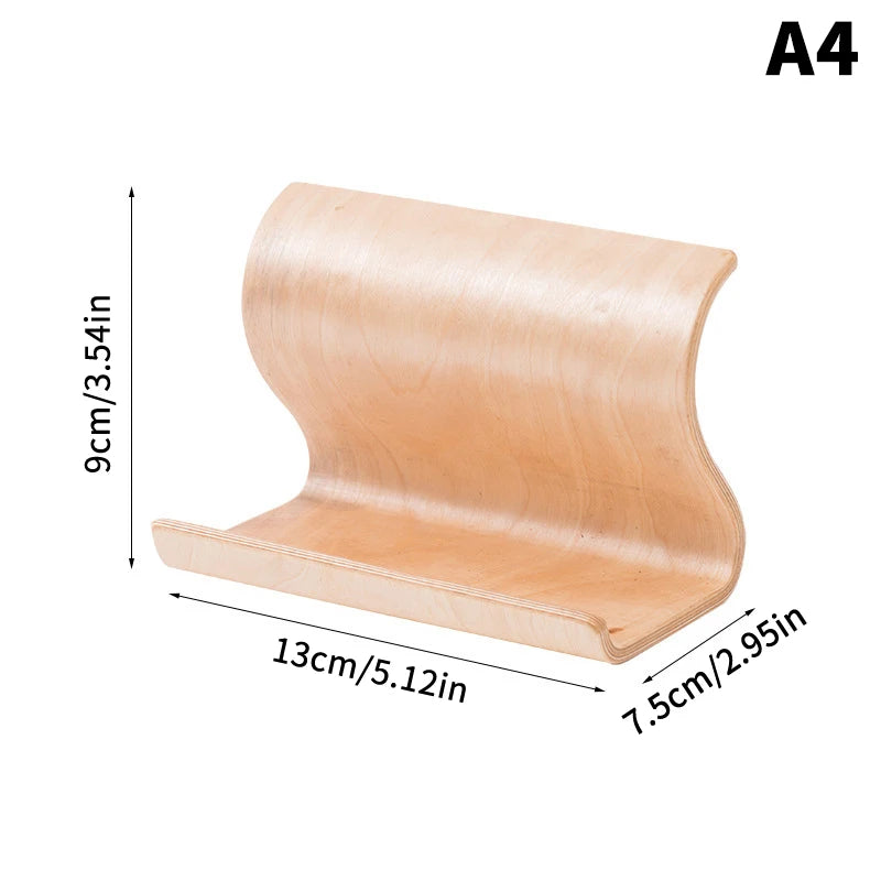 Multifunktionaler Massivholzhalter für Telefon Tablet PC Visitenkarten