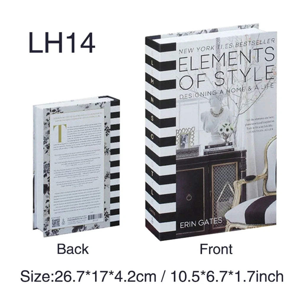 Luxus gefälschte Bücher Dekoration für Wohnzimmer Nordic Stil