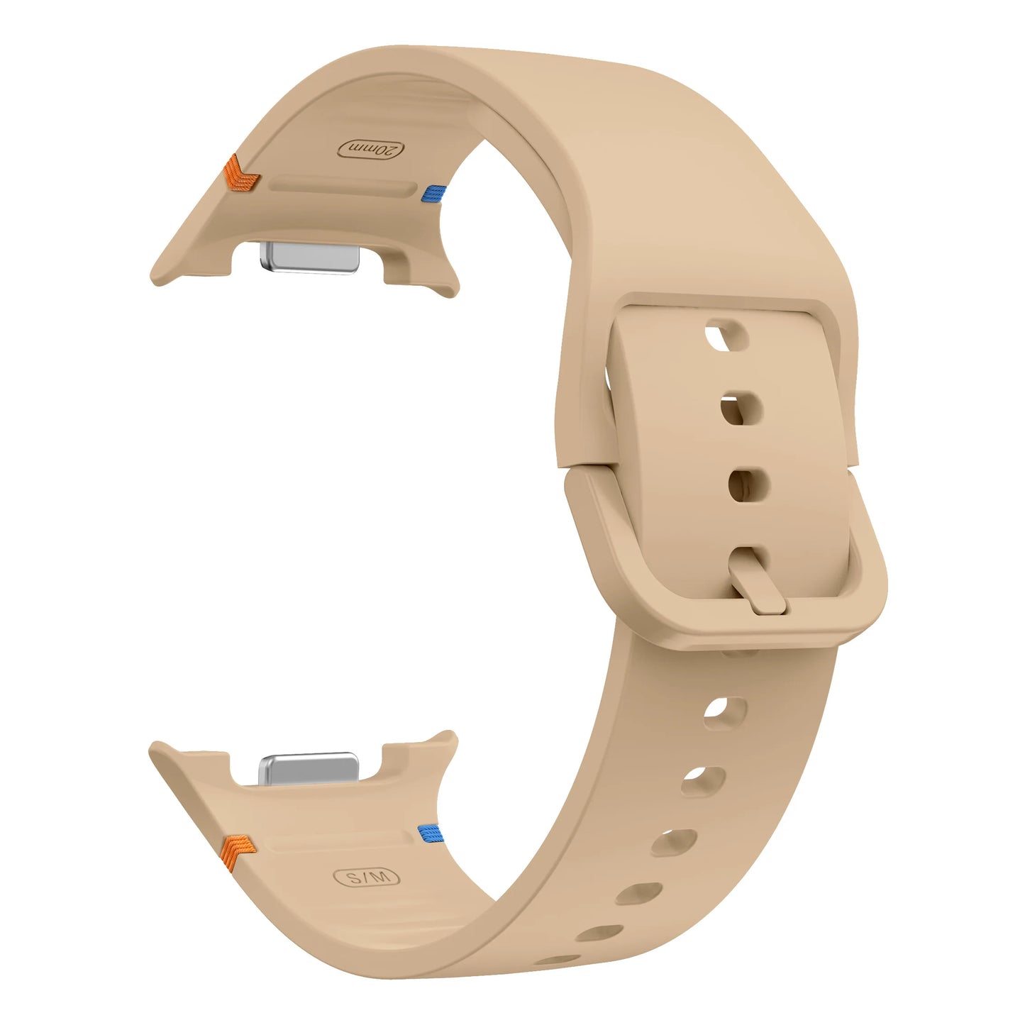 Atmungsaktives Silikon-Armband für Smartwatches 40/44 mm Komfort