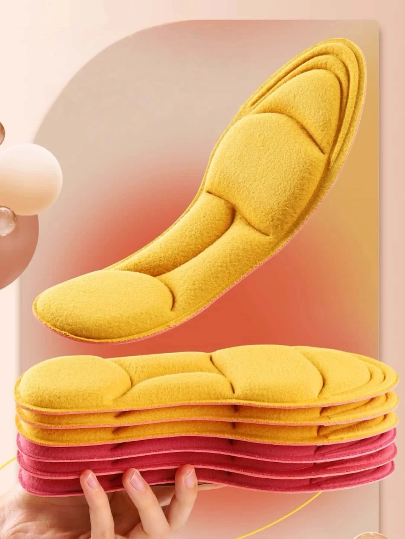 Warme Einlegesohlen für Damen und Herren mit angenehmer Temperatur