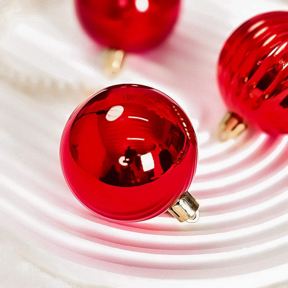 36er Set Weihnachtskugeln für festliche Baumdekoration