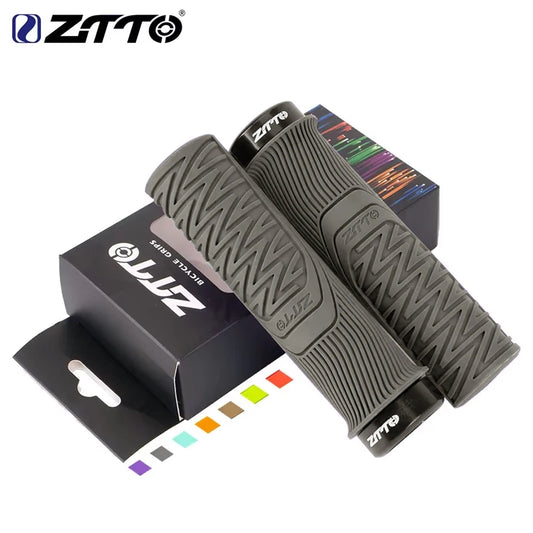 MTB Fahrradgriffe 33mm Lock-on Grip Anti-Rutsch Stoßfest Gummi Aluminium