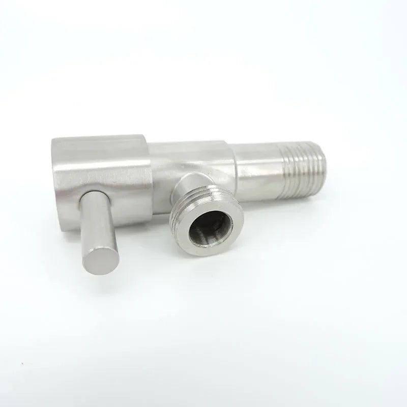 Schwarzes WC Dreieckventil aus 304 Edelstahl – langlebig - präzise 1/2 Zoll