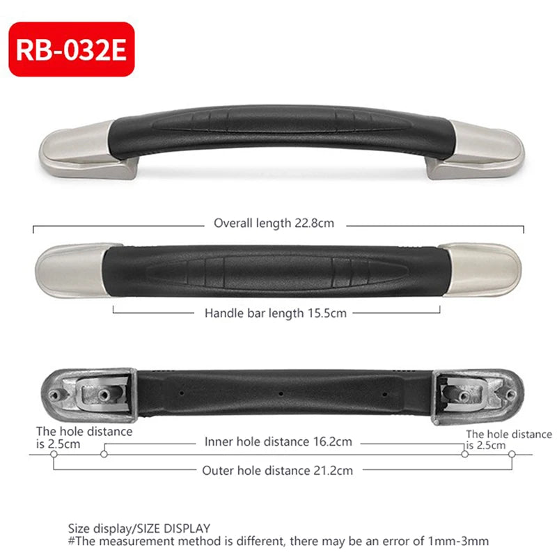 Robuster Ersatz Griff für Koffer und Reisetaschen aus Metall