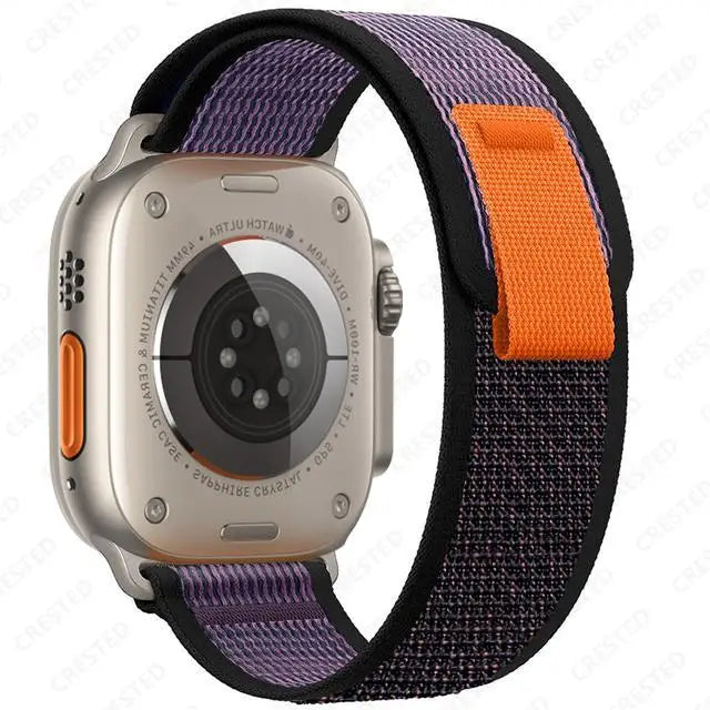 Nylon Trail-Loop Armband kompatibel für Smartwatches 38-49 mm Unisex