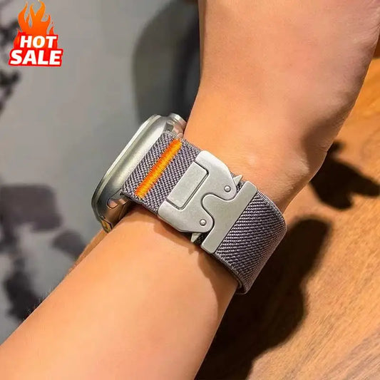 Elastisches Nylonband 2er Set für verschiedene Apple Watch Größen