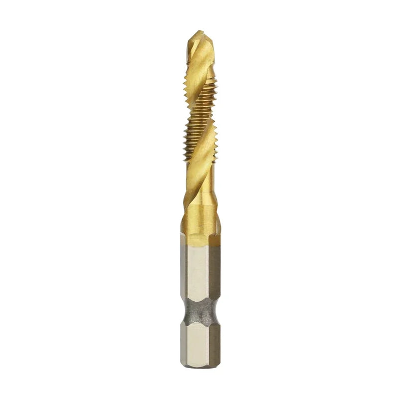 HSS Titan Überzogene Gewindebohrer Set M3-M10 mit Senker und Entgrater