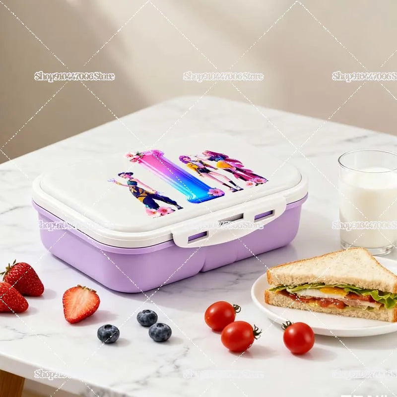 Praktische Lunchbox mit individuellem Buchstabendruck für Schule und Freizeit