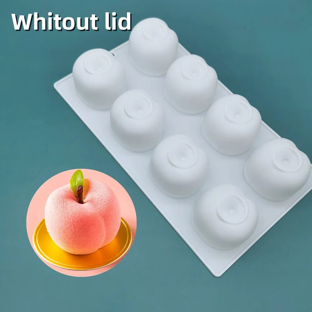 Silikon Kuchenform 3D Zitrone 6 Hohlräume für Dessert Dekorieren