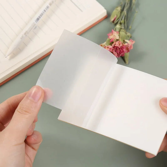 200 Blatt transparente selbstklebende Haftnotizen für Büro und Schule