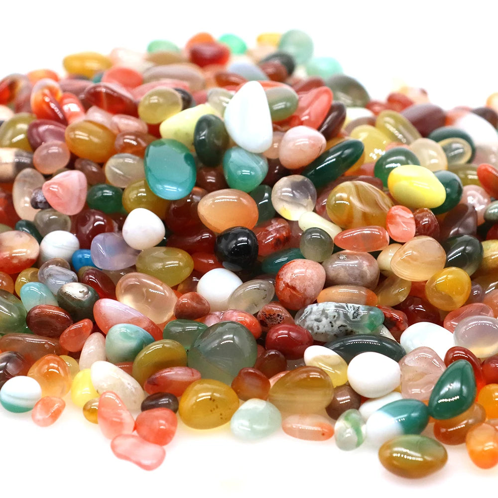 Naturstein Trommelkies Achat Quarz für Deko, Heilung & DIY Projekte