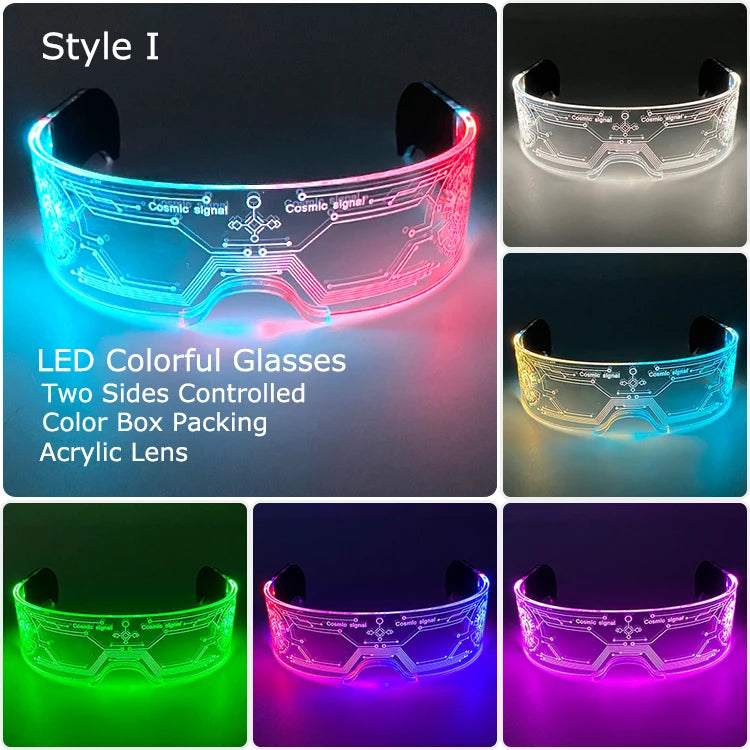 Leuchtende LED Brille mit Farbwechsel für unvergessliche Partys