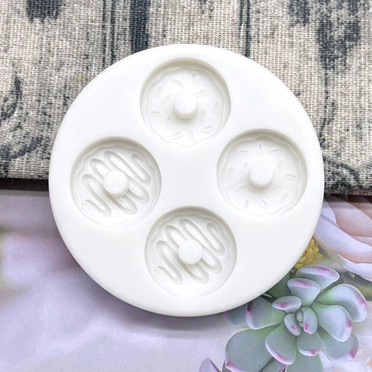 Donut-Silikonform für Cupcakes, Fondant und Kuchendekoration