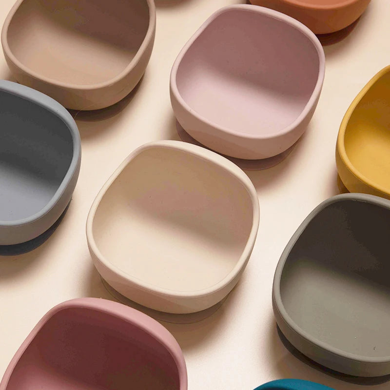 Baby Saugnäpfe Silikon rutschfestes Kindergeschirr BPA-frei Trainingsschüssel