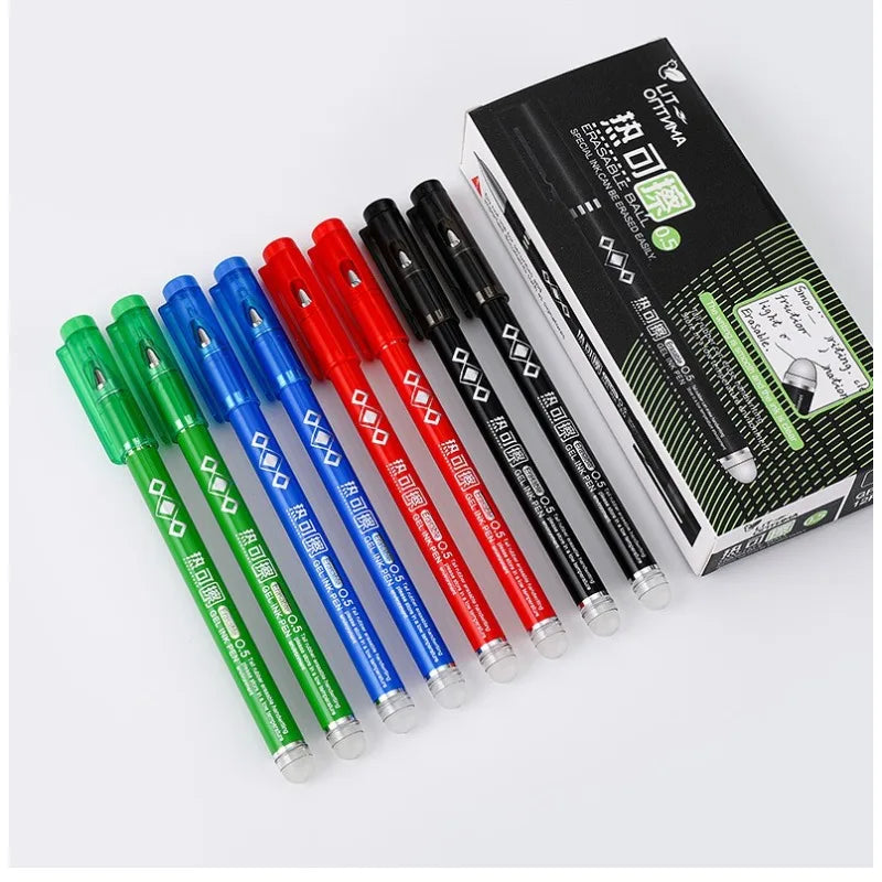 4er Set 0,7 mm wärmelöschbare Gelstifte für Schule und Büro