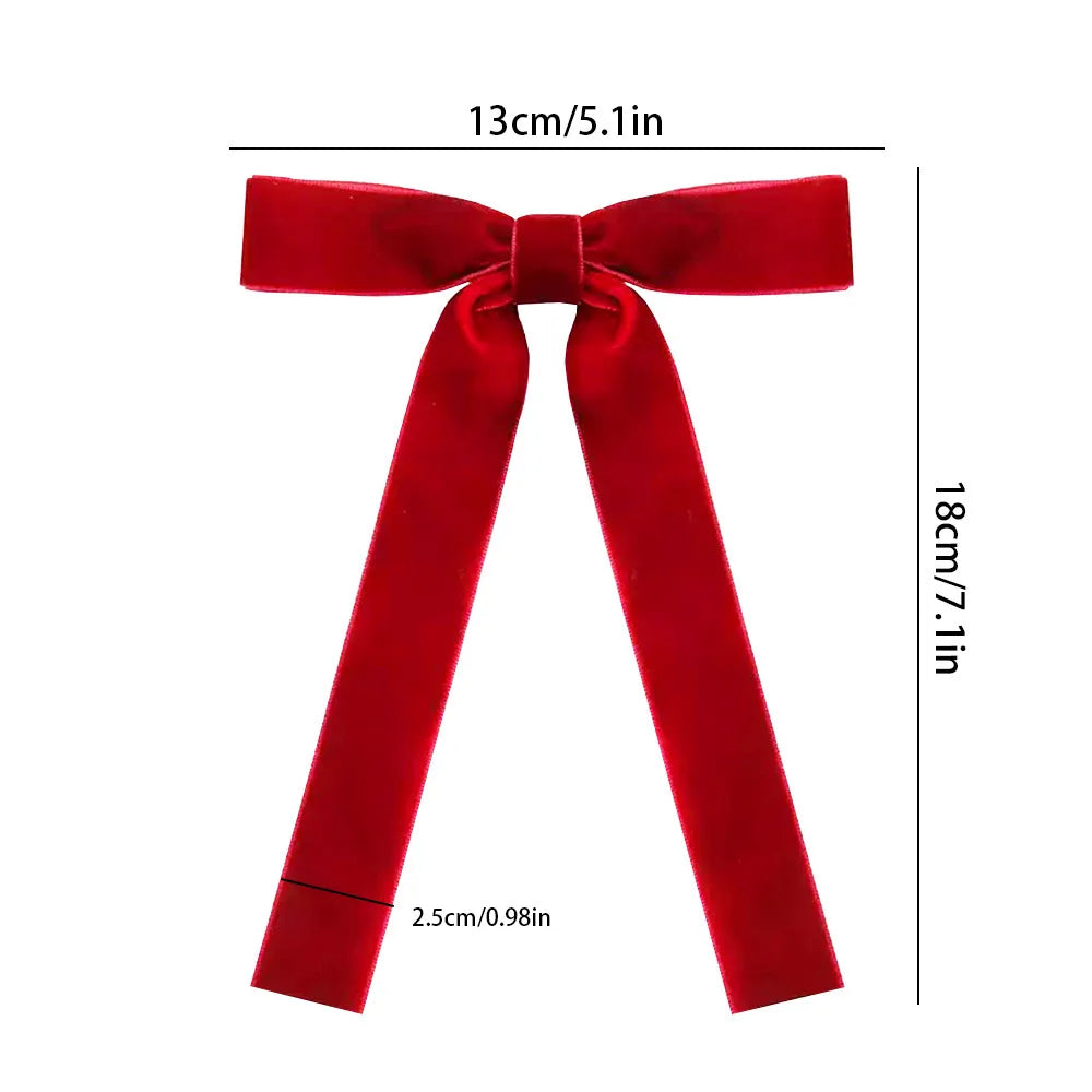 12er Vintage Samt Schleifen Set für Weihnachtsbaum und Geschenke