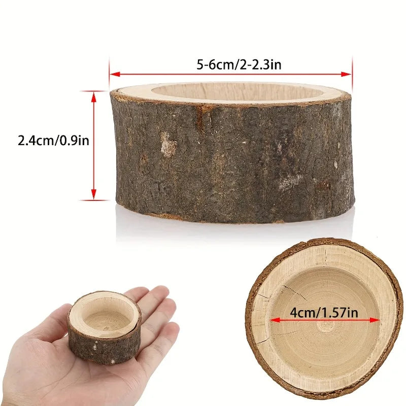 Holz Teelichthalter fuer Aromatherapie Feste Hochzeiten Tischdeko
