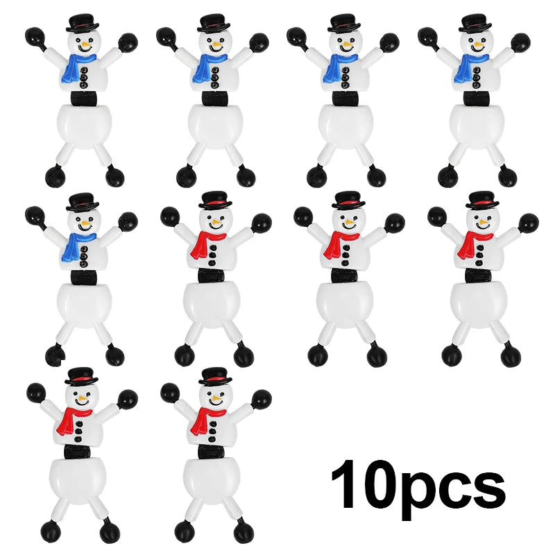 Süße Schneemann Spielfiguren als Weihnachtsgeschenk und Partyfüller