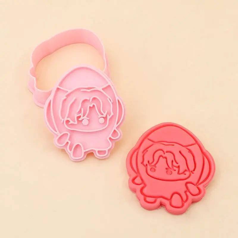 Keksform mit Anime Rändelwerkzeug für kreative Kekse