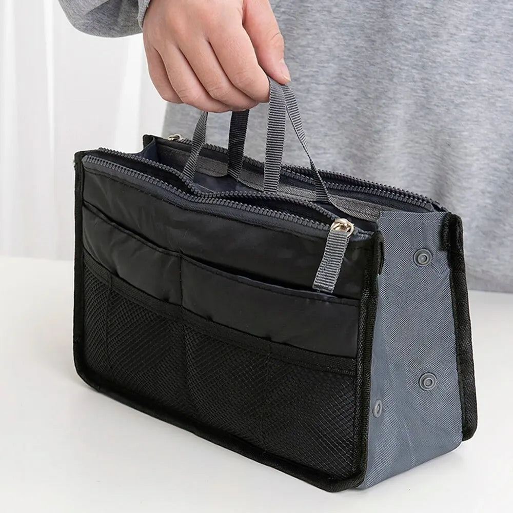 Multifunktionale Make-up-Tasche mit großem Fassungsvermögen und praktischem Reißverschluss