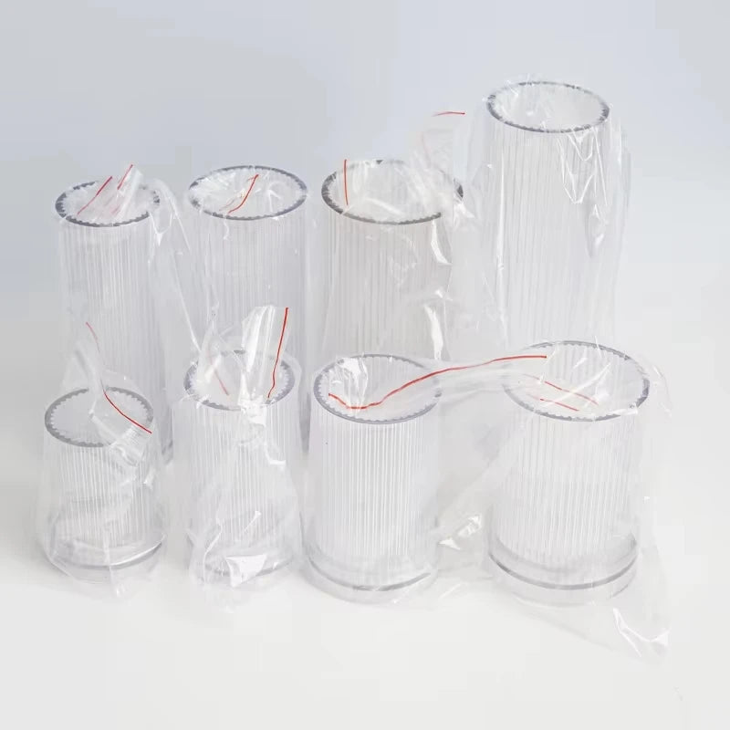 Geometrisch gestreifte Kerzenform aus Acryl Kunststoff DIY Zubehör