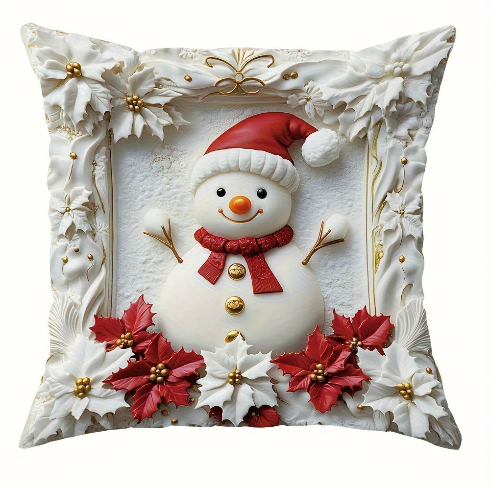 Dekorative Kissenbezüge für festliche Heimdekoration zum Weihnachtsfest