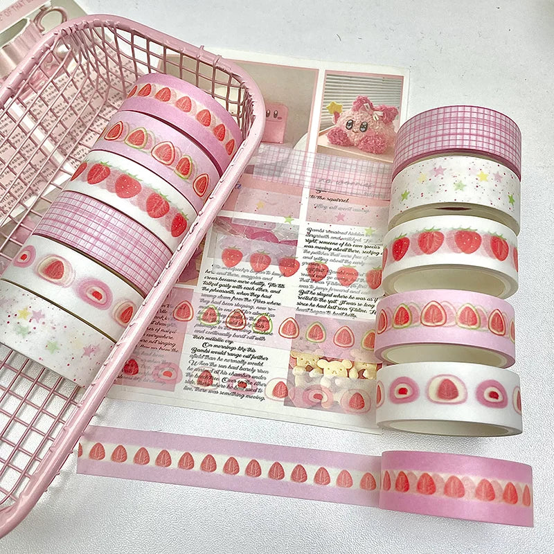 6-teiliges Obst Motiv Washi Tape Set für kreative Bastelideen