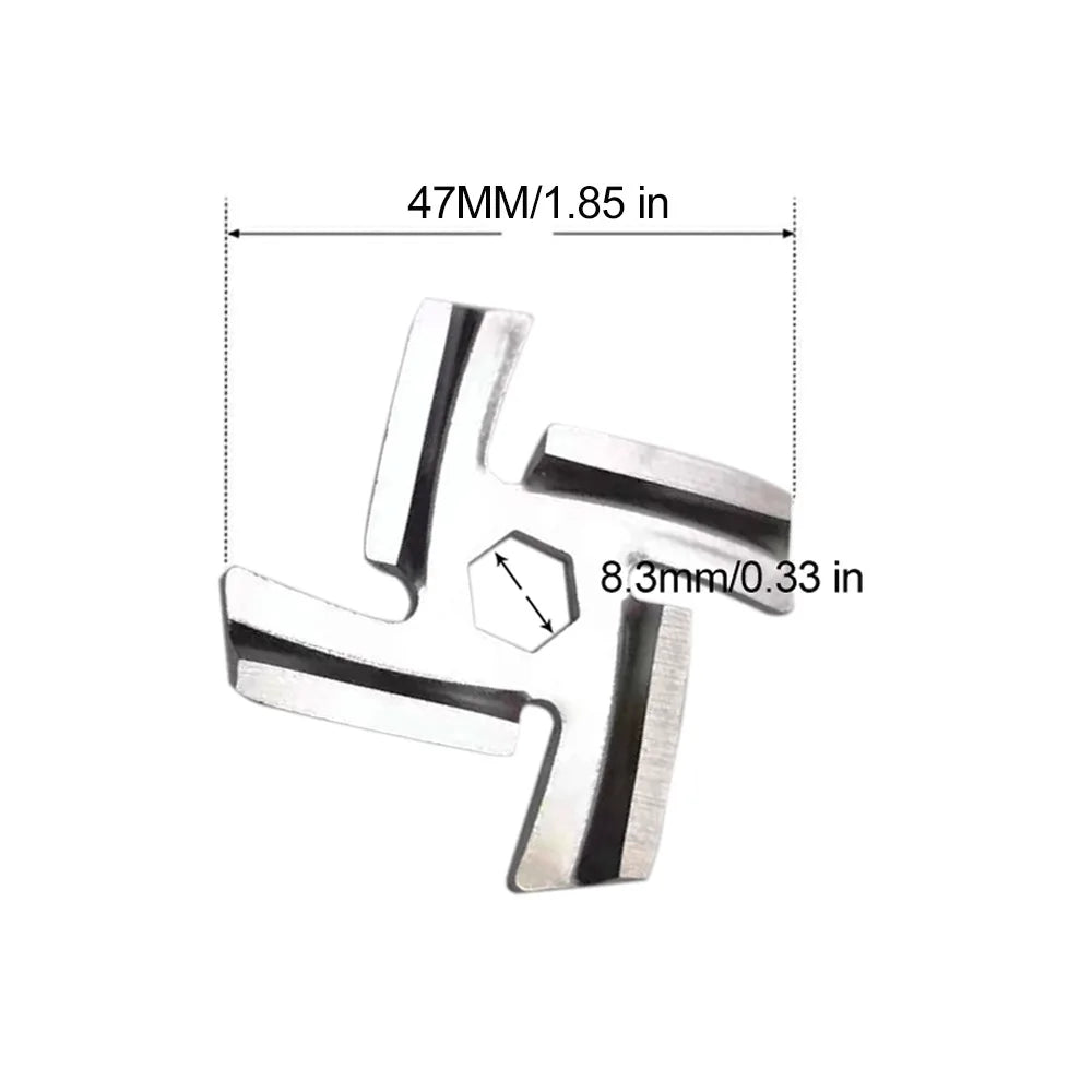 Fleischwolf Messer Edelstahl Gitter Zubehör für Küchenwerkzeuge-Yabubest - Home & More