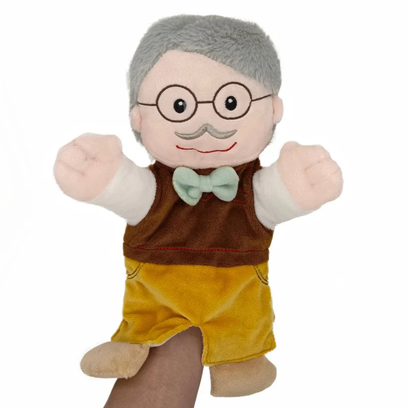 Weiche Stofftier Familien-Handpuppen Set für Kinder Lernspielzeug Kawaii