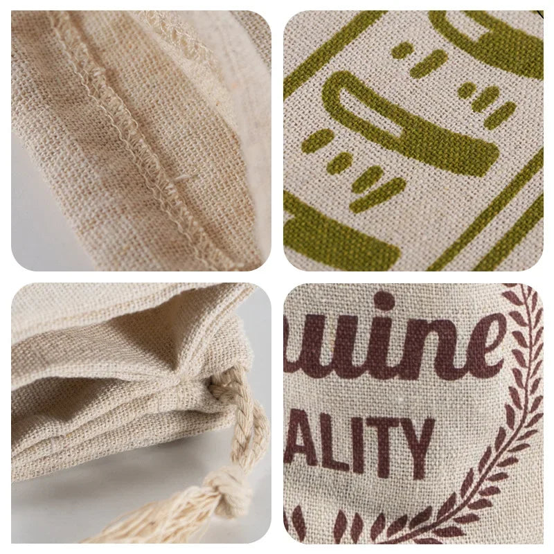 Leinen Brotbeutel Set zur Brot Aufbewahrung ungebleicht nachhalti