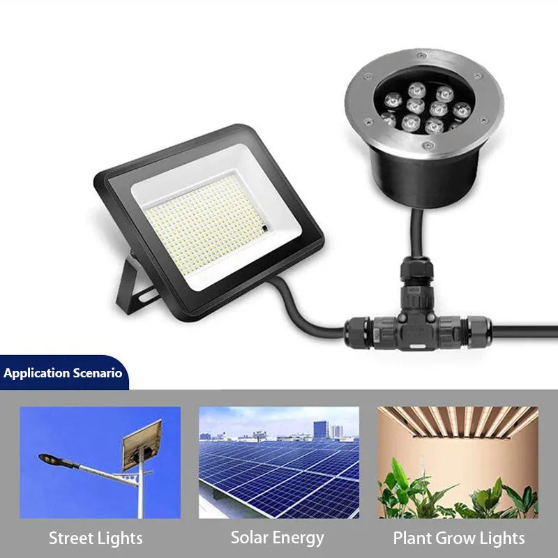 Lötfreier IP68 Wasserdichter Kabelverbinder für LED - Außenbereich 2-4 polig